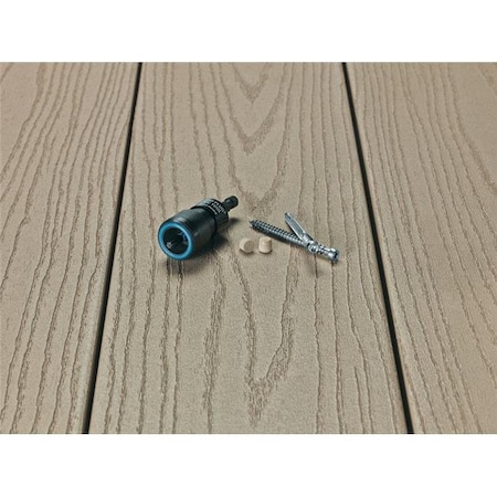 Starborn Starborn 5001393 No.10 x 2.5 in. Star Trim Head Epoxy Coated Stainless Steel Deck Screws & Plugs Kit 5001393